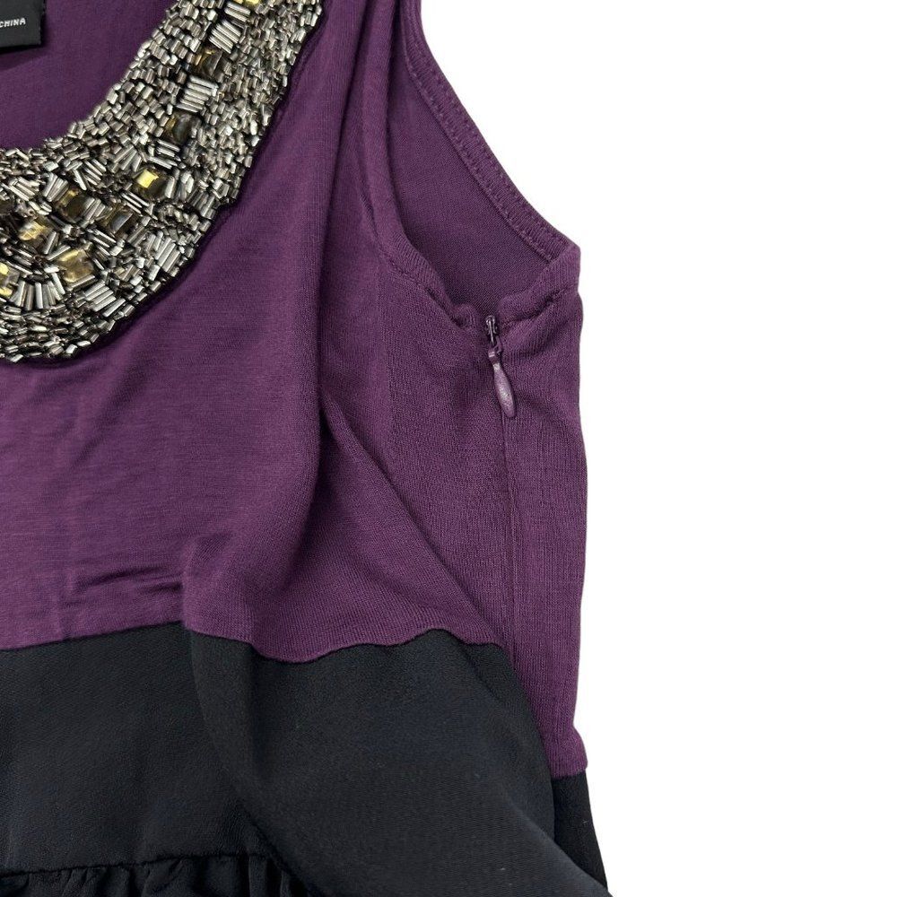 Vanity Sleeveless Beaded Ruffled Mini Dress (S) - Picture 5 of 7